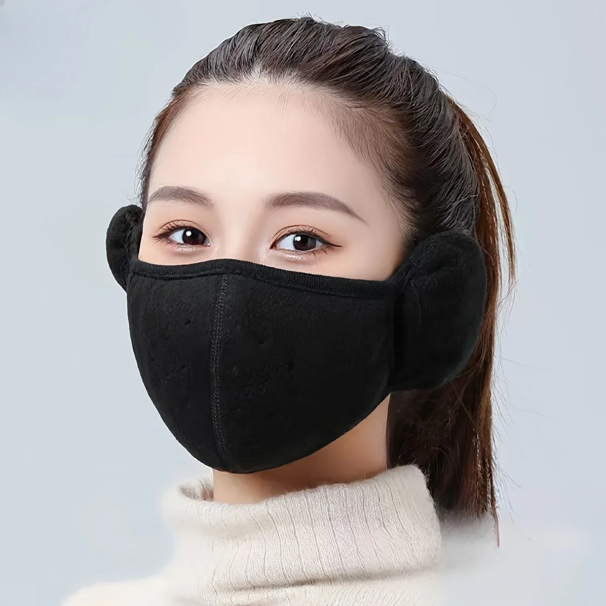 Thermal Windproof Fleece Face Mask For Winter Bike Riding