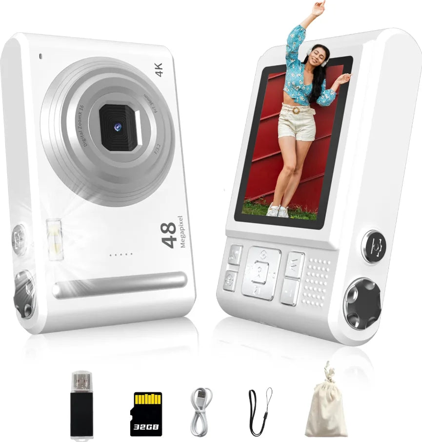4K Digital Camera With Autofocus, 48MP Vlogging And 16X Zoom