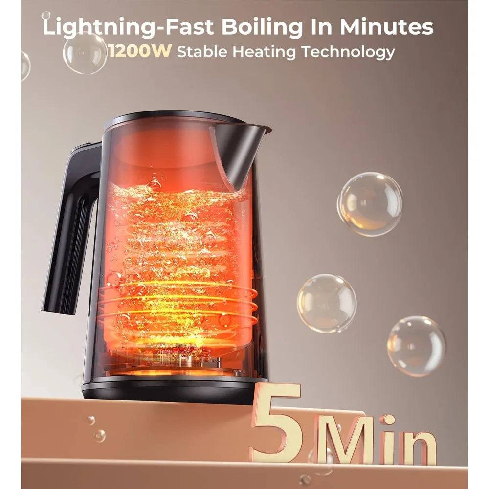 Fast Boil Stainless Steel Kettle With Adjustable Temperature Settings
