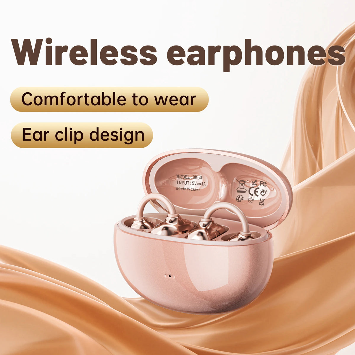 Insonixn Open Ear Wireless Bluetooth Earbuds With Ear Hook Workout