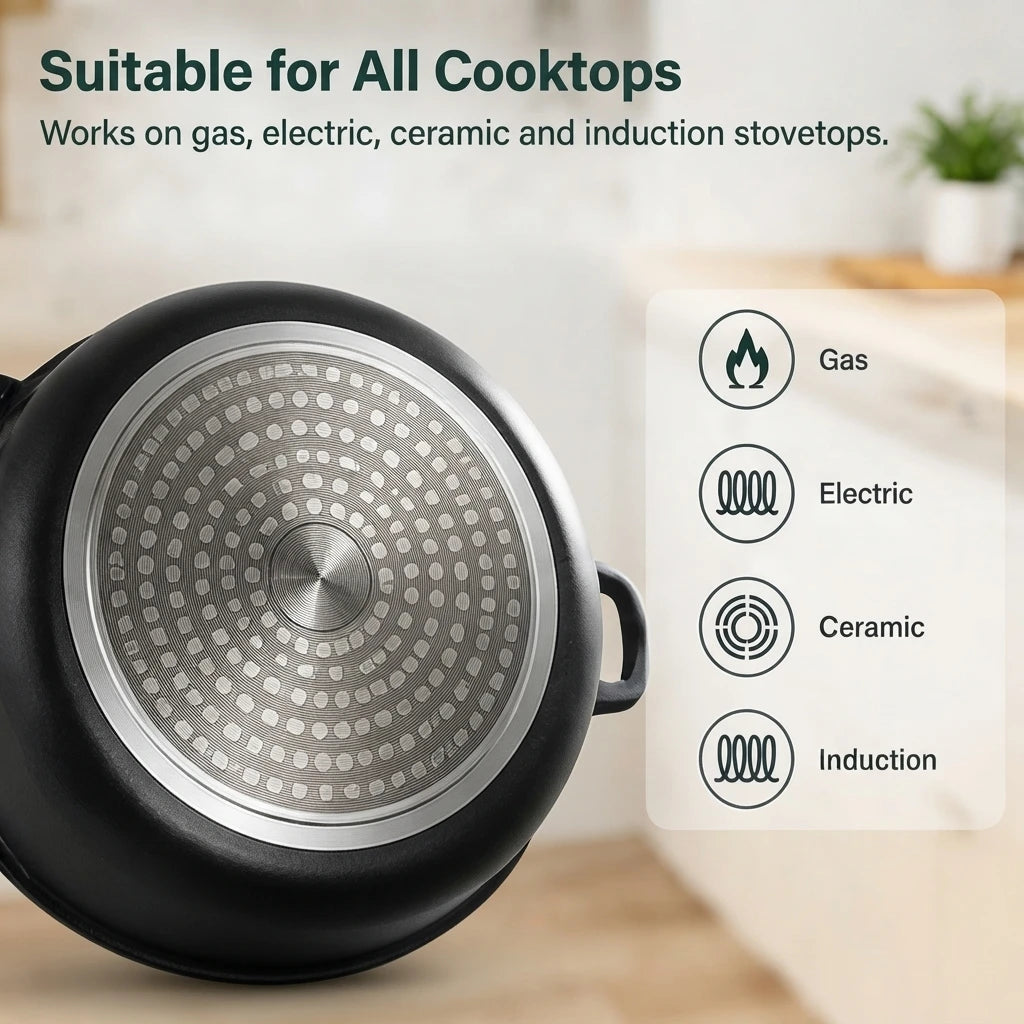 Aehome Nonstick Cookware Set With Pots Pans And Utensils