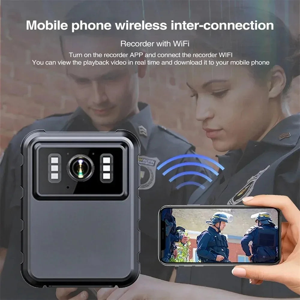 1080P WiFi Body Camera With Night Vision Audio Video Recorder