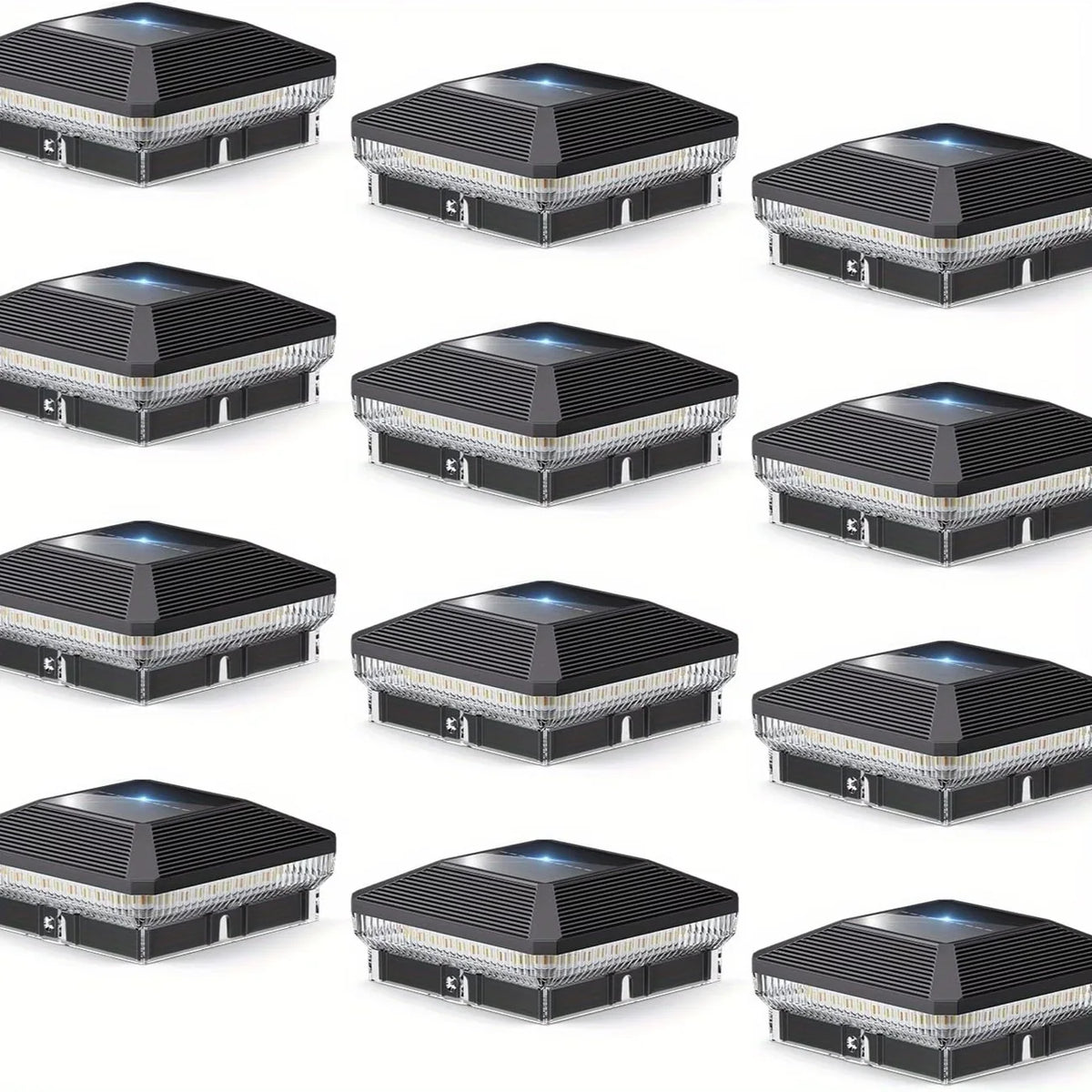 KPSTEK Solar Outdoor Post Cap Lights With Three Modes