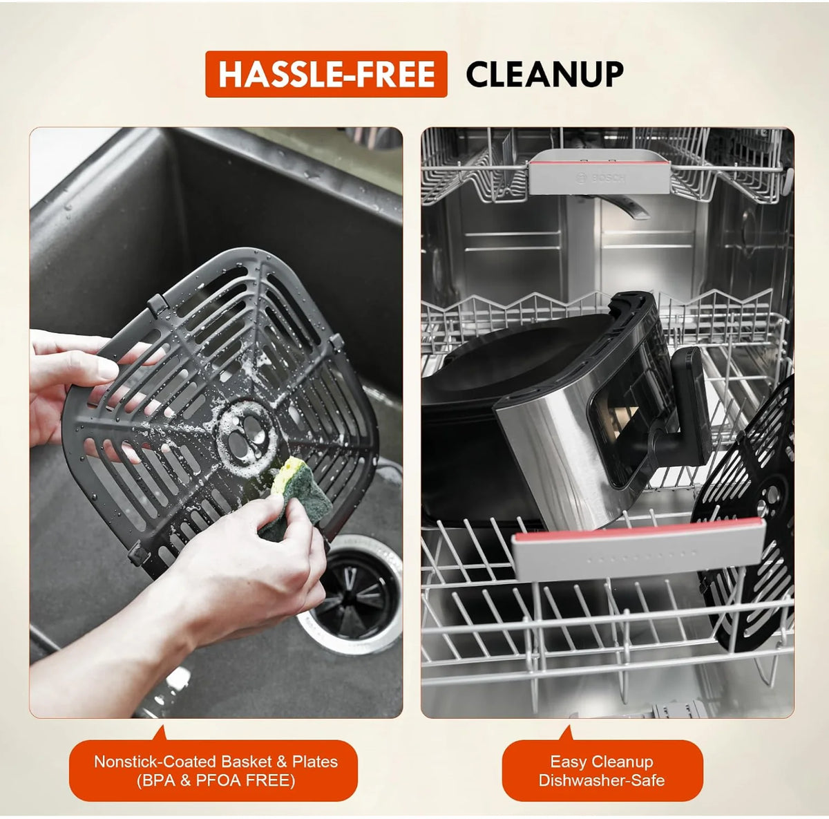 Miraston Digital Touch Air Fryer With Stainless Steel Basket