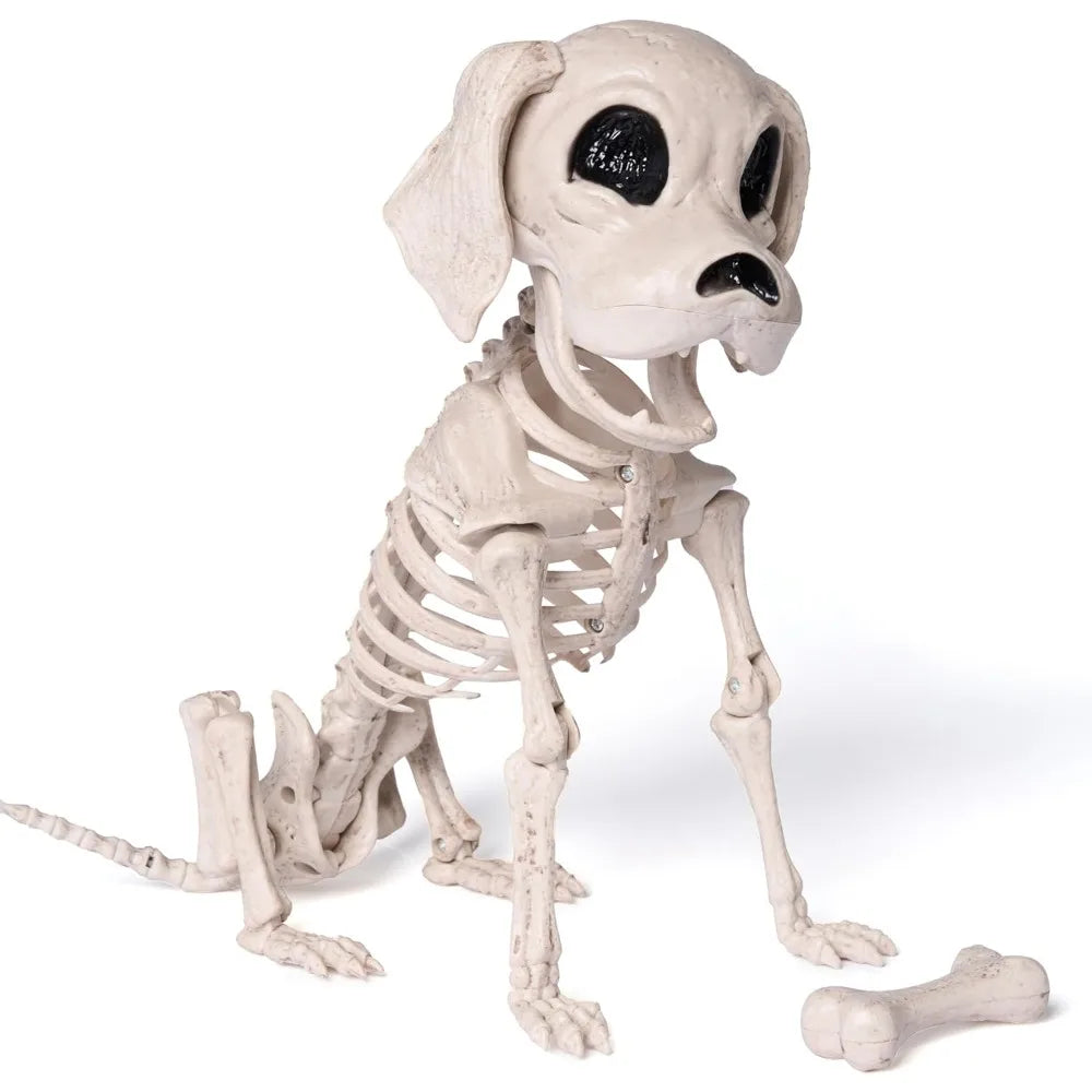 Posable Realistic Dog Skeleton For Halloween Decoration