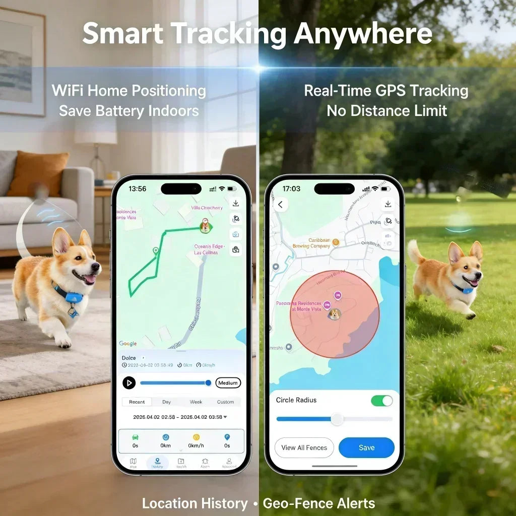 Wanwaytech 4G Pet Tracker With Real Time Tracking And Waterproof Design