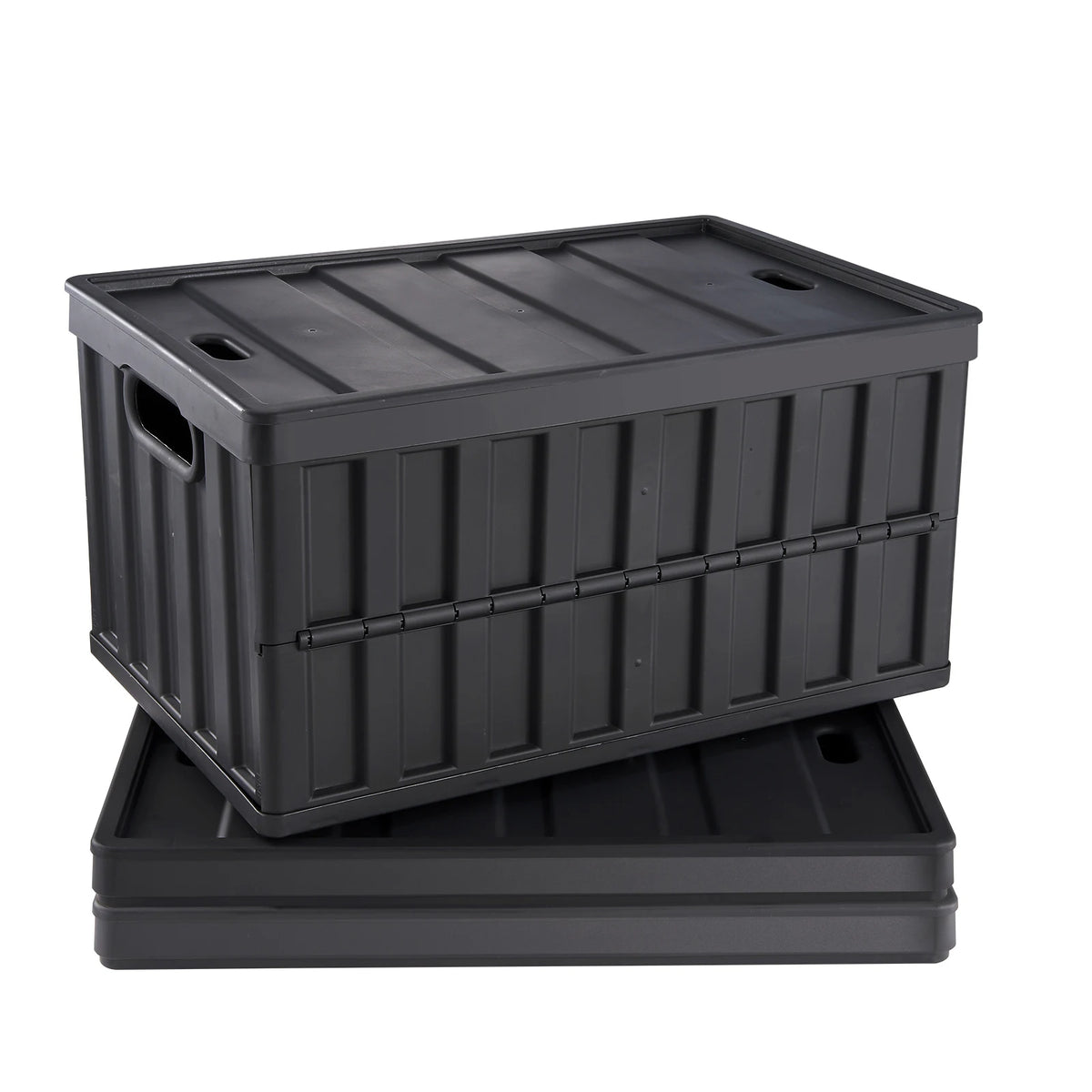 Collapsible Stackable Storage Bins With Lids For Home Organization