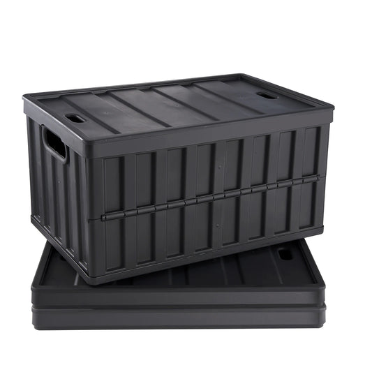 Collapsible Stackable Storage Bins With Lids For Home Organization