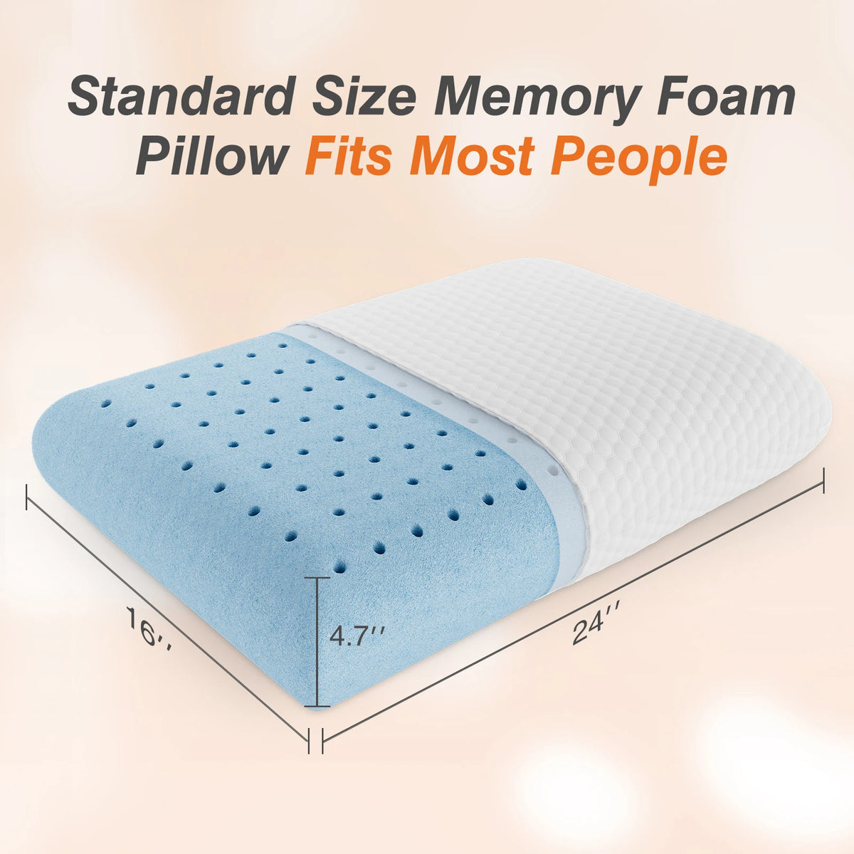 MCQ Memory Foam Neck Pillow With Removable Washable Cover