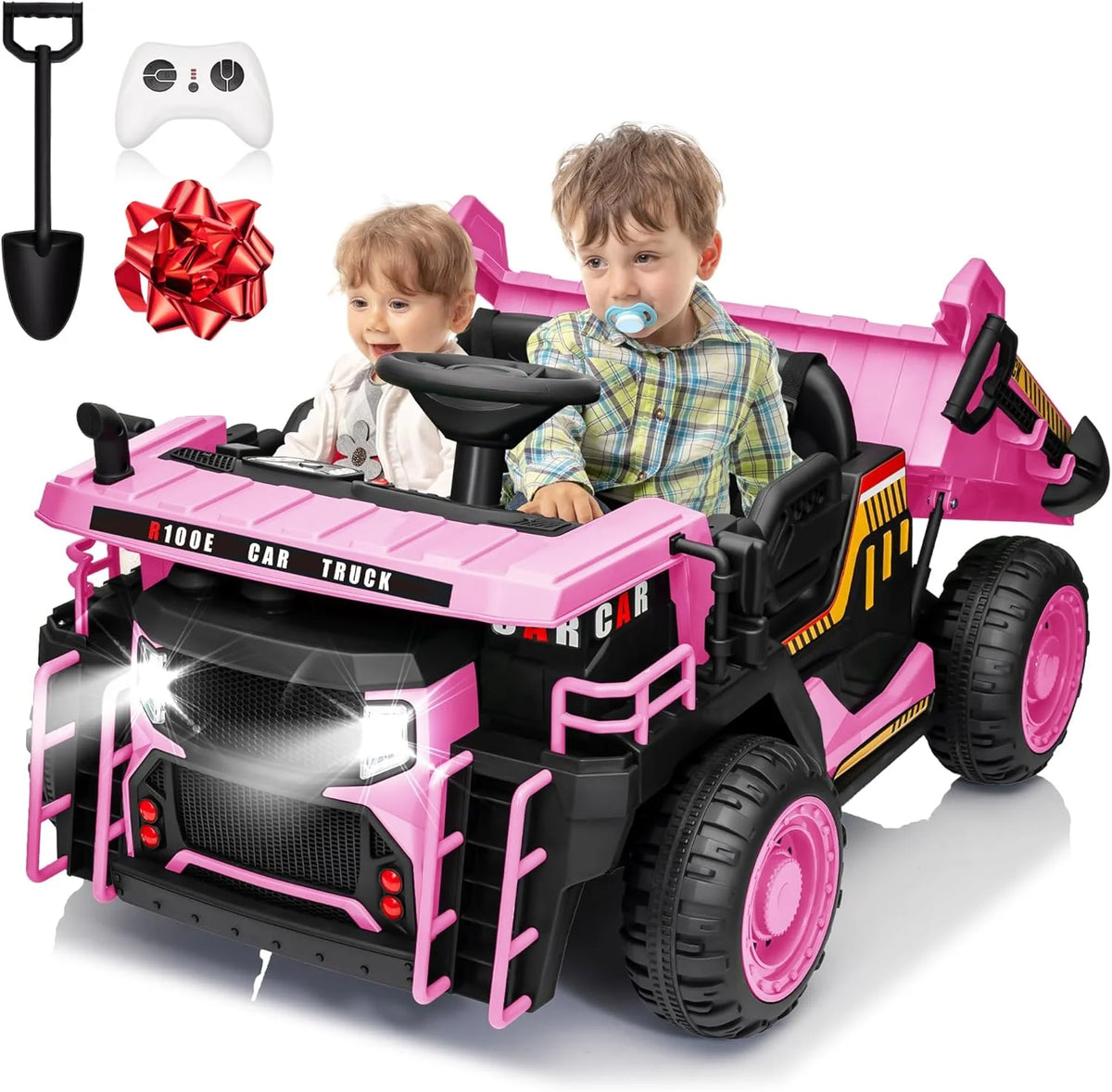 JOYRACER Electric Ride On Dump Truck With Remote Control