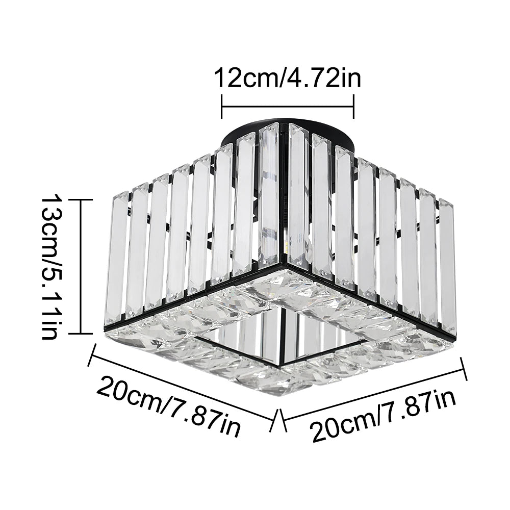 Vetrulus Modern Crystal LED Pendant Light For Dining Room Decor
