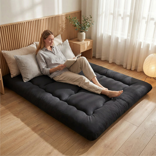 MCQ Japanese Foldable Futon Mattress With Washable Cover For Home