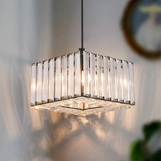 Vetrulus Modern Crystal LED Pendant Light For Dining Room Decor