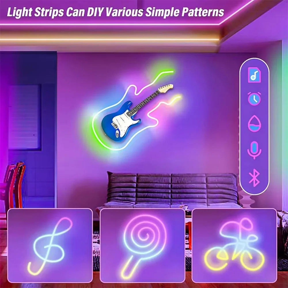 USB Waterproof Bluetooth Music Sync Flexible LED Strip Light