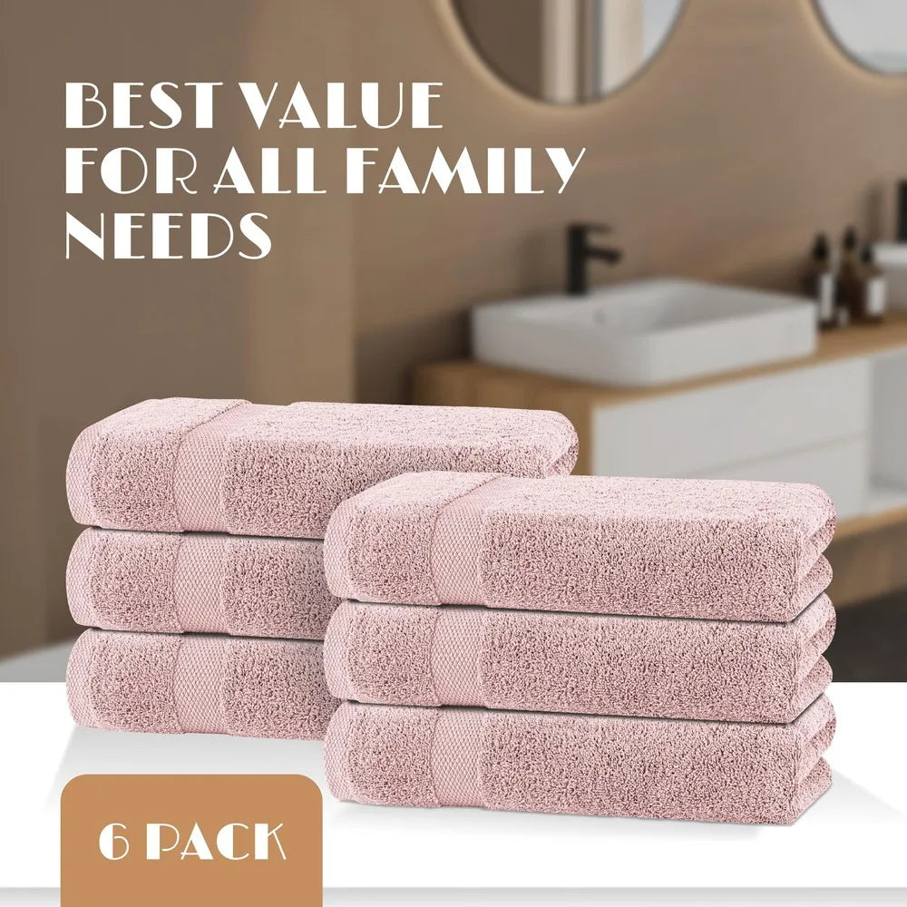 Machine Washable Cotton Bath Towel Set For Bathroom Essentials