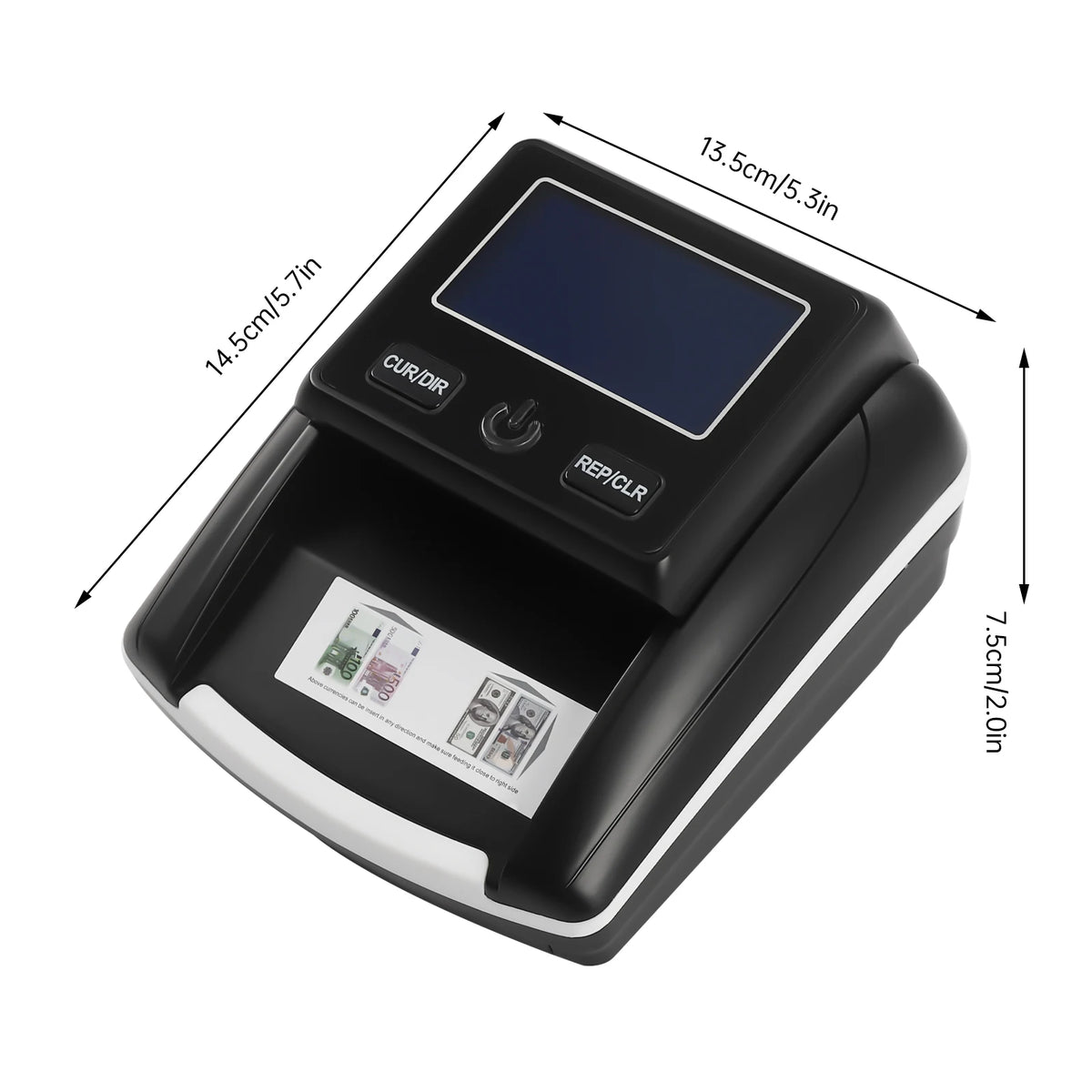 Portable Counterfeit Bill Detector and Currency Counter
