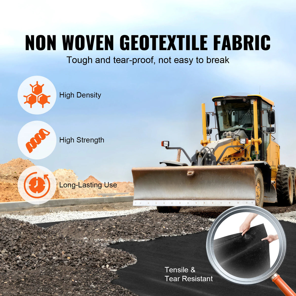SucceBuy Nonwoven Geotextile Fabric for Driveways and Drainage