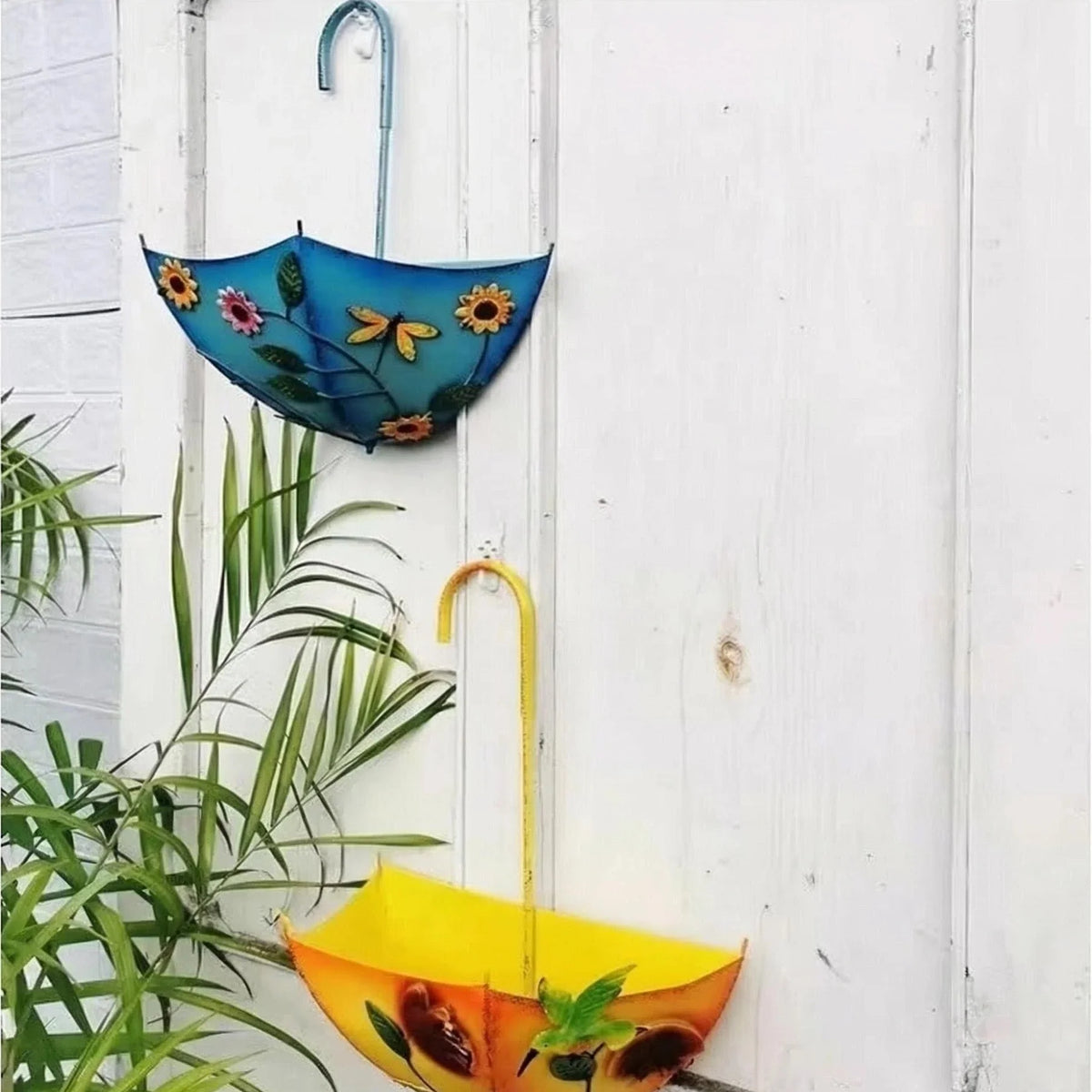 Umbrella Shaped Wall Mount Iron Decorative Hanging Plant Stand