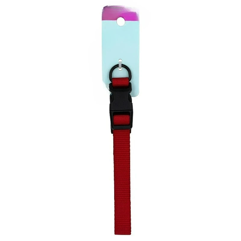 Solid Polyester Adjustable Dog Collar For Puppy And Adult Dogs
