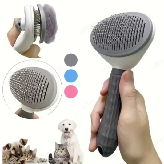 Self Cleaning Grooming Brush Hair Remover for Dogs and Cats