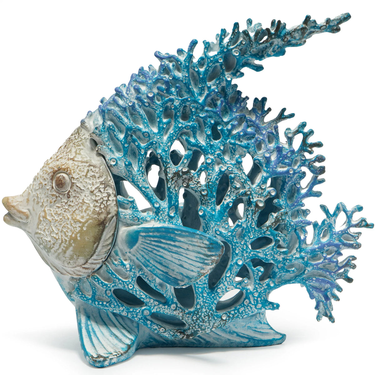 Hodao Angelfish Coral Reef Resin Sculpture Coastal Ocean Decor