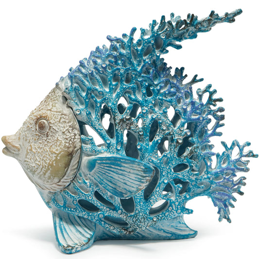 Hodao Angelfish Coral Reef Resin Sculpture Coastal Ocean Decor