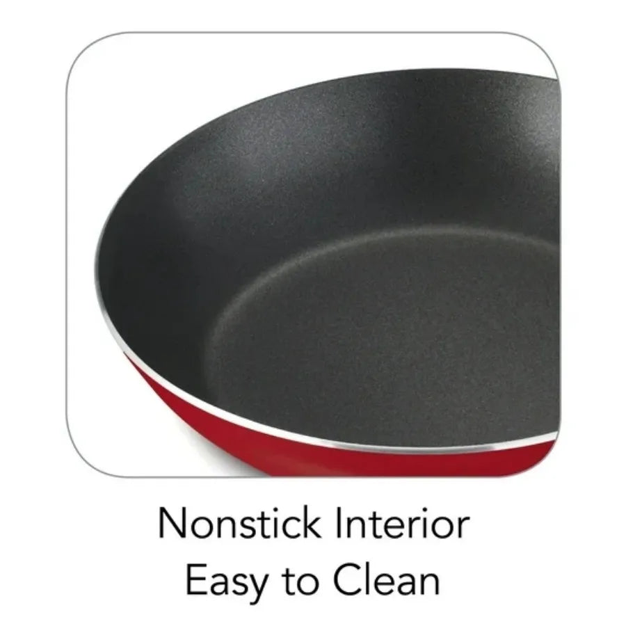 Complete Nonstick Cookware Set For Daily Kitchen Cooking Tasks