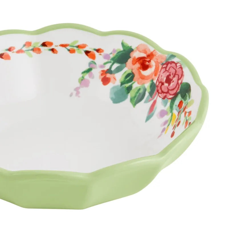 Painted Meadow Classic Ceramic Cereal Bowl For Daily Family Breakfast