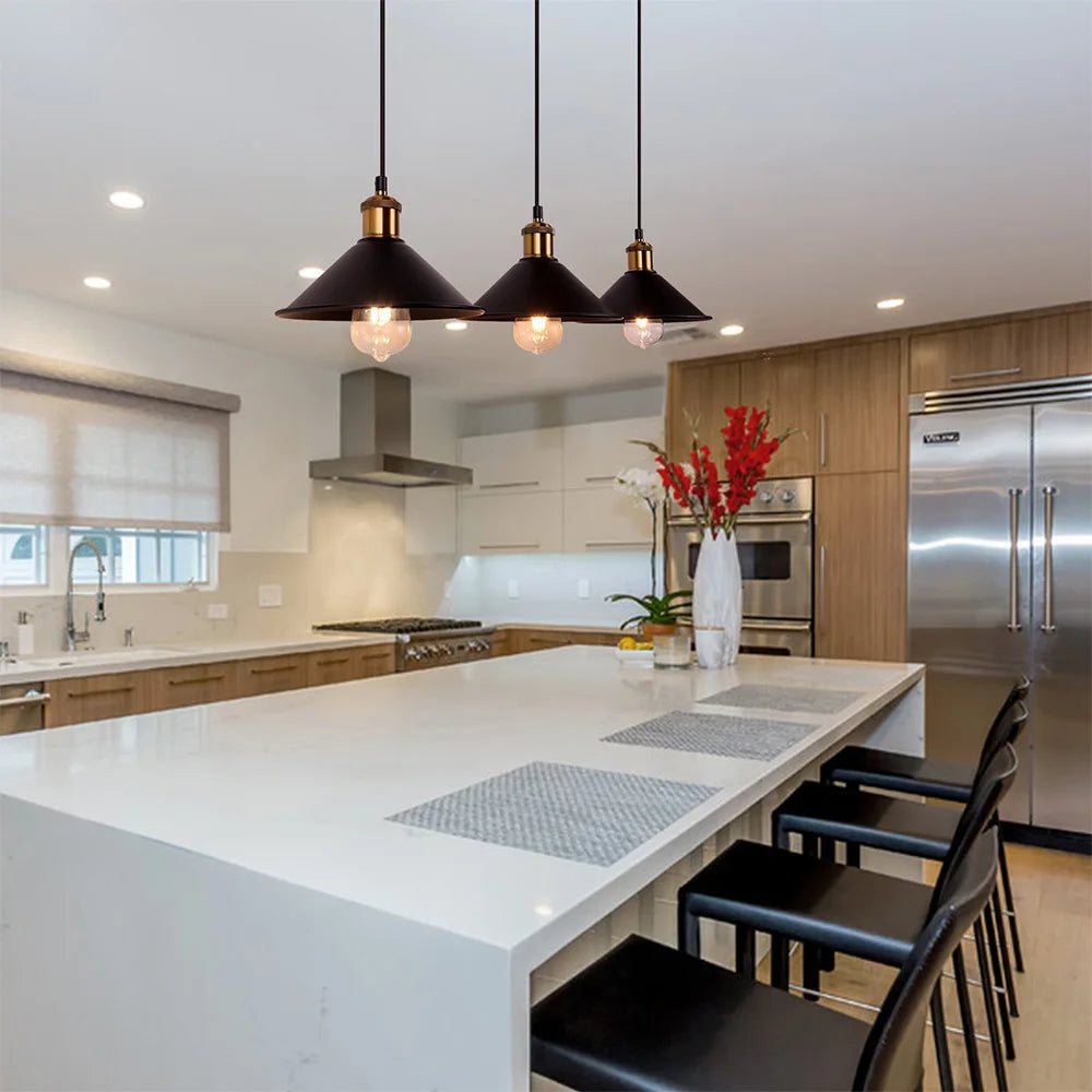 Industrial Loft Iron Pendant Ceiling Lamp For Kitchen Island Lighting