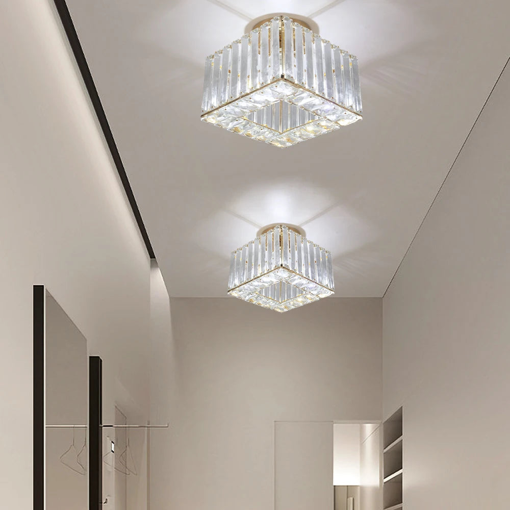 Vetrulus Modern Crystal LED Pendant Light For Dining Room Decor