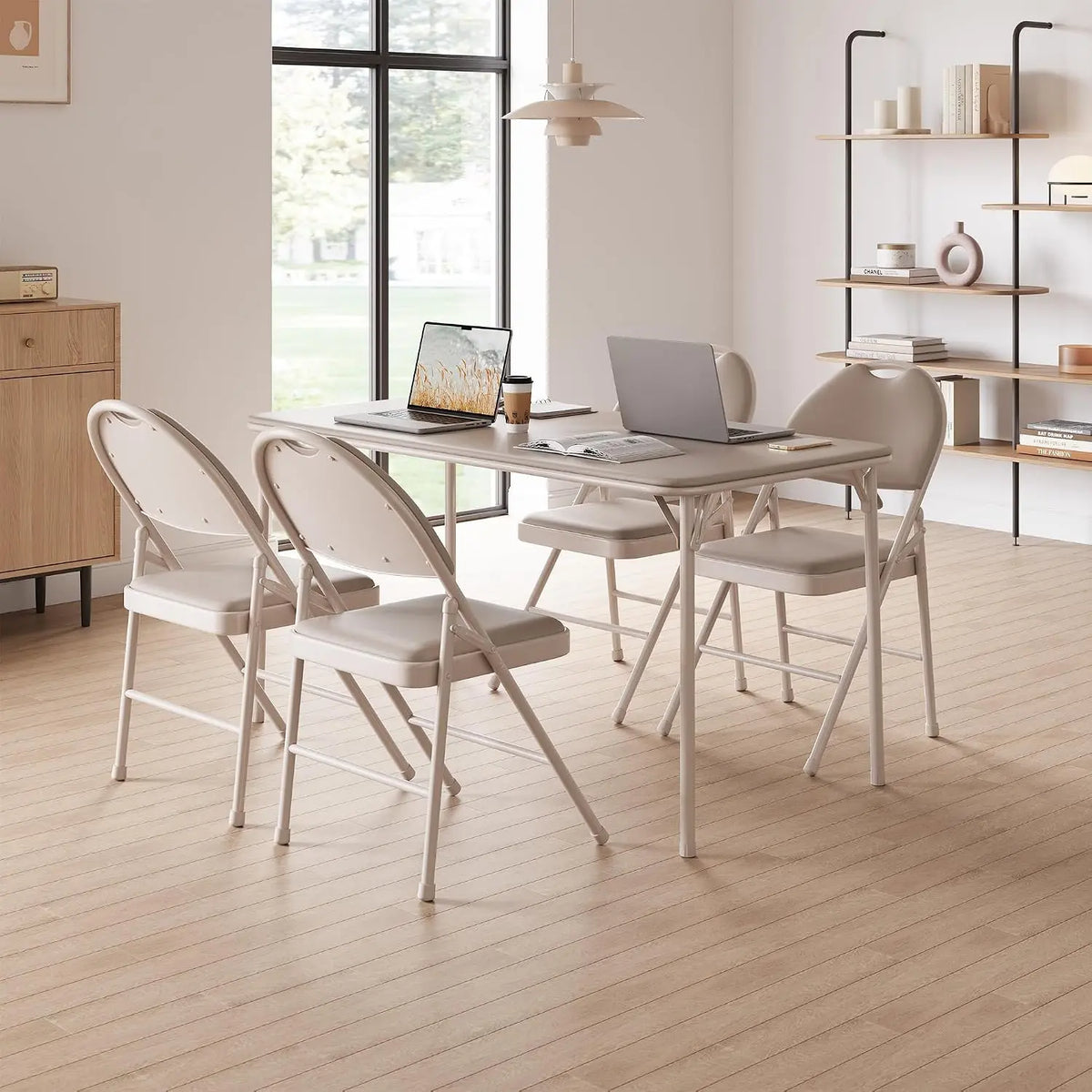 Garvee Cushioned Metal Folding Chair For Indoor And Outdoor Use