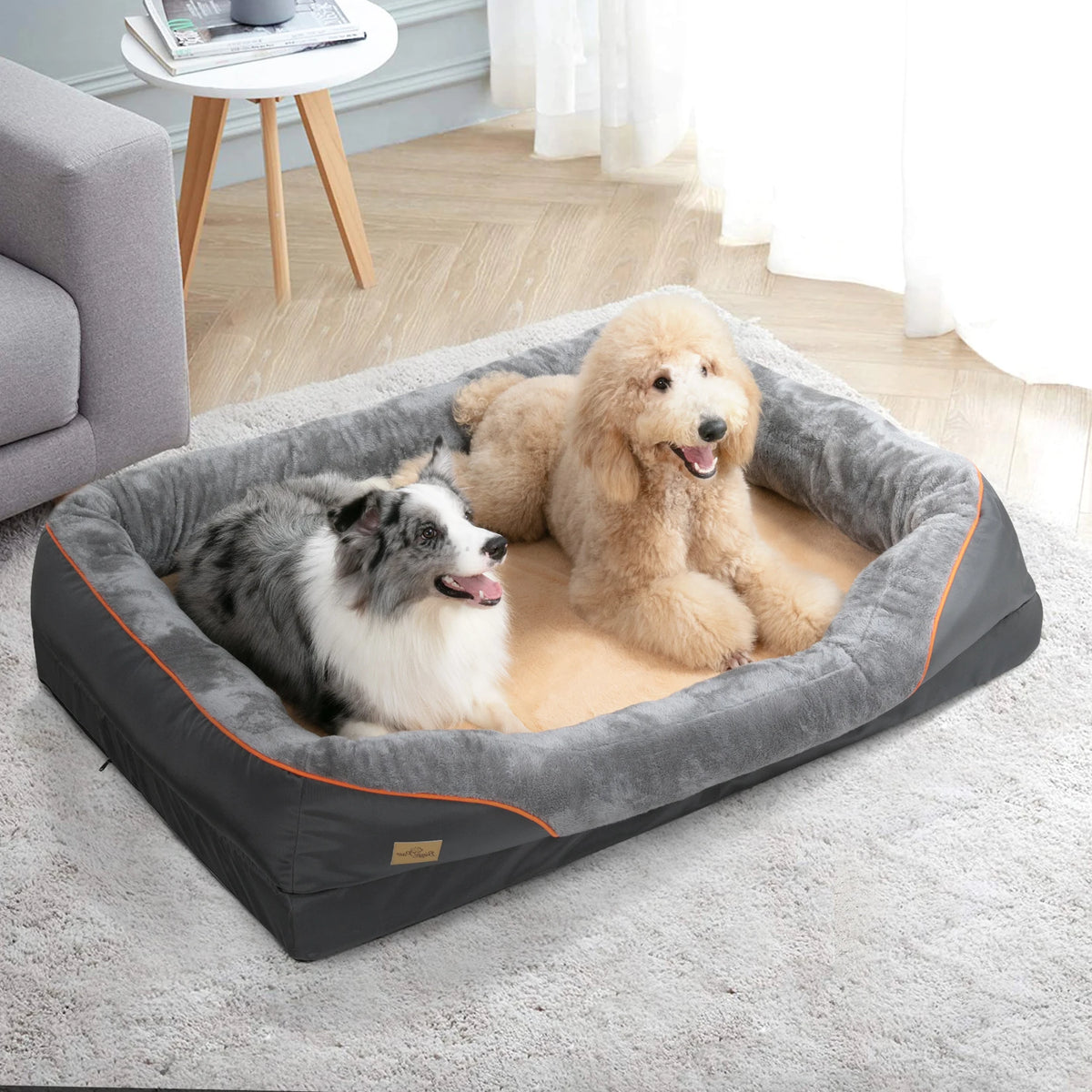 Bingopaw Removable Fleece Dog Bed With Waterproof Washable Cover