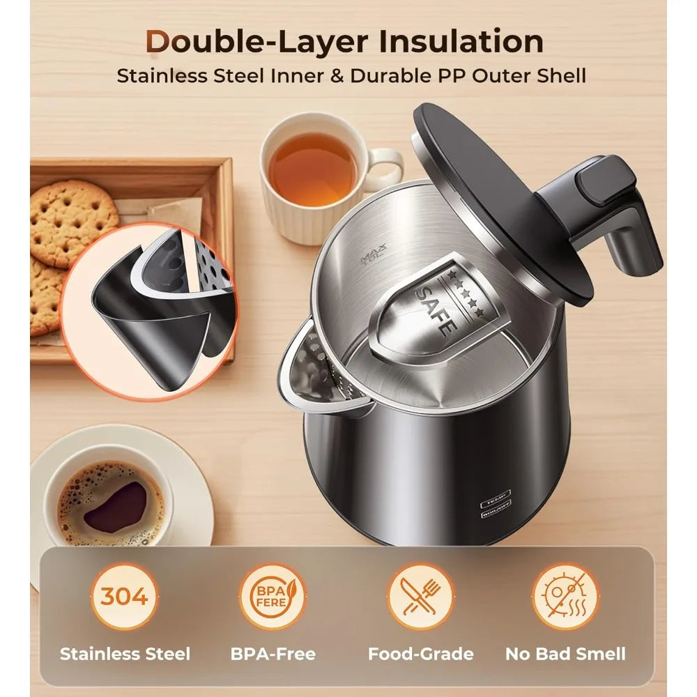 Fast Boil Stainless Steel Kettle With Adjustable Temperature Settings