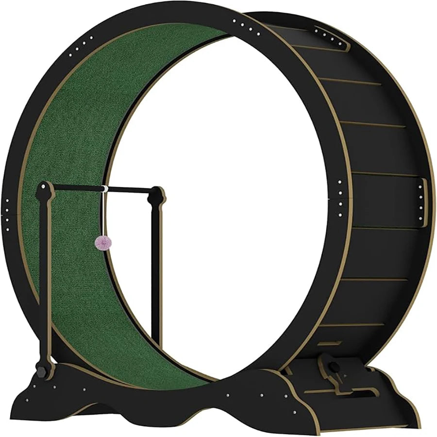 Cat Exercise Wheel Indoor Treadmill With Carpeted Runway