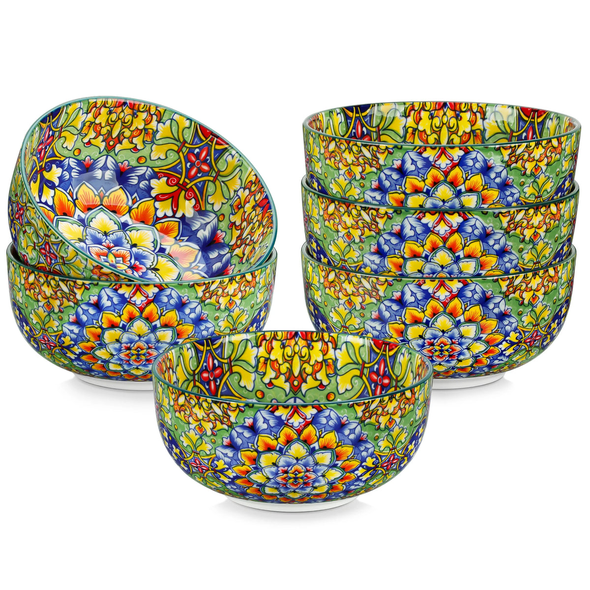 Vancasso Bohemian Ceramic Cereal and Soup Bowls for Everyday Dining