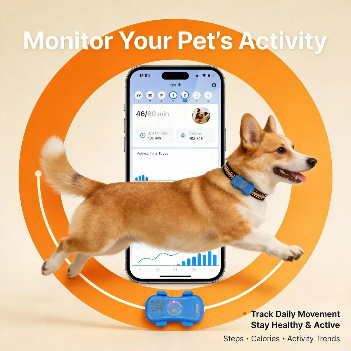 Wanwaytech 4G Pet Tracker With Real Time Tracking And Waterproof Design
