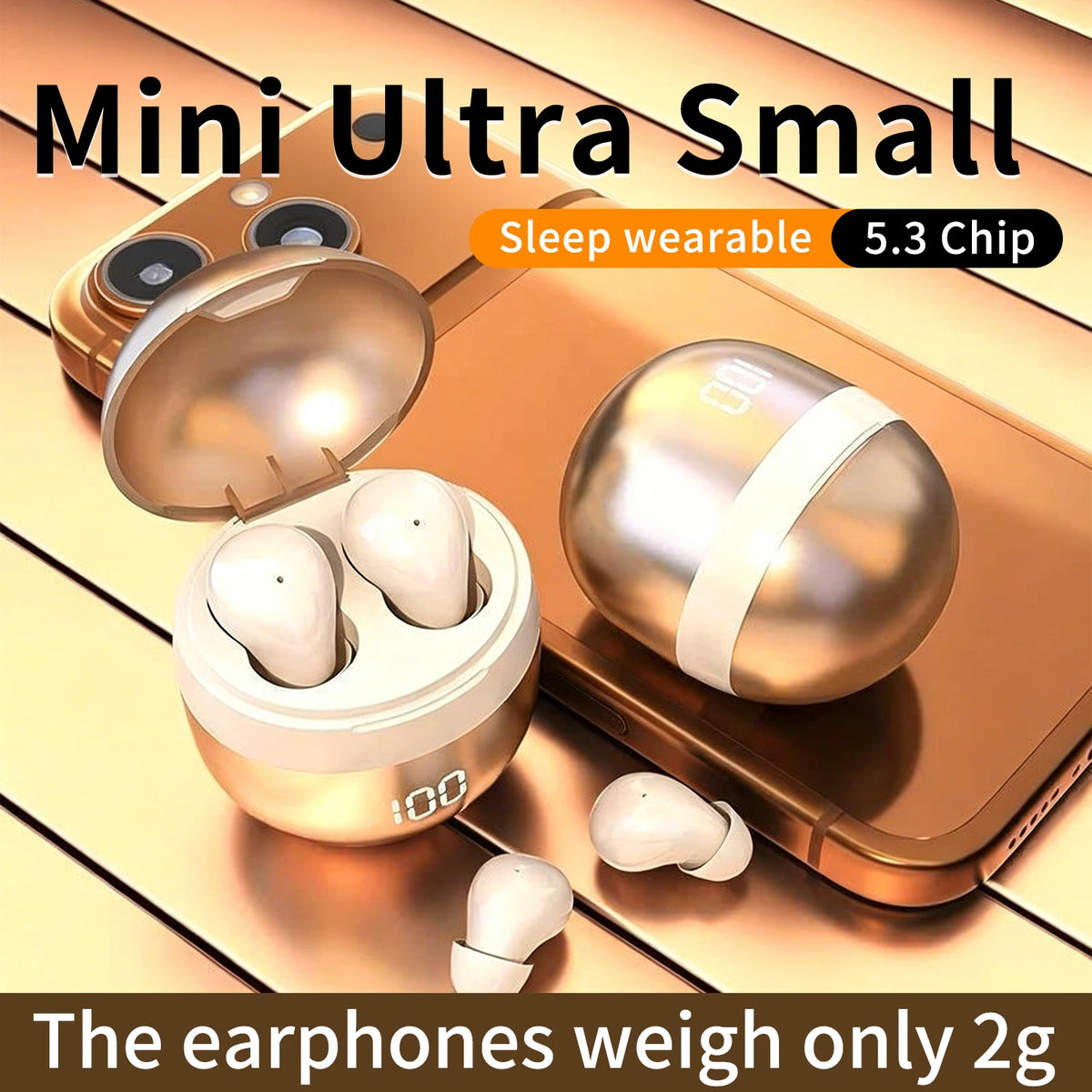 SHUKE Bluetooth Sleep Earbuds With Noise Cancellation And HiFi Sound