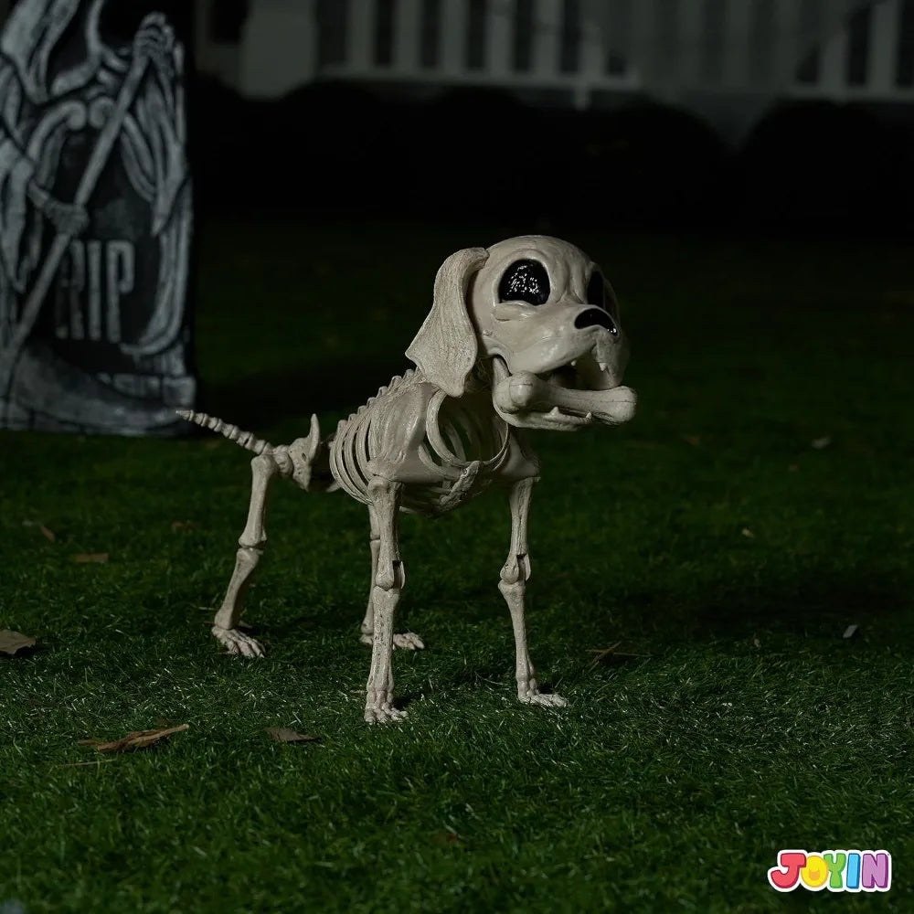 Posable Realistic Dog Skeleton For Halloween Decoration