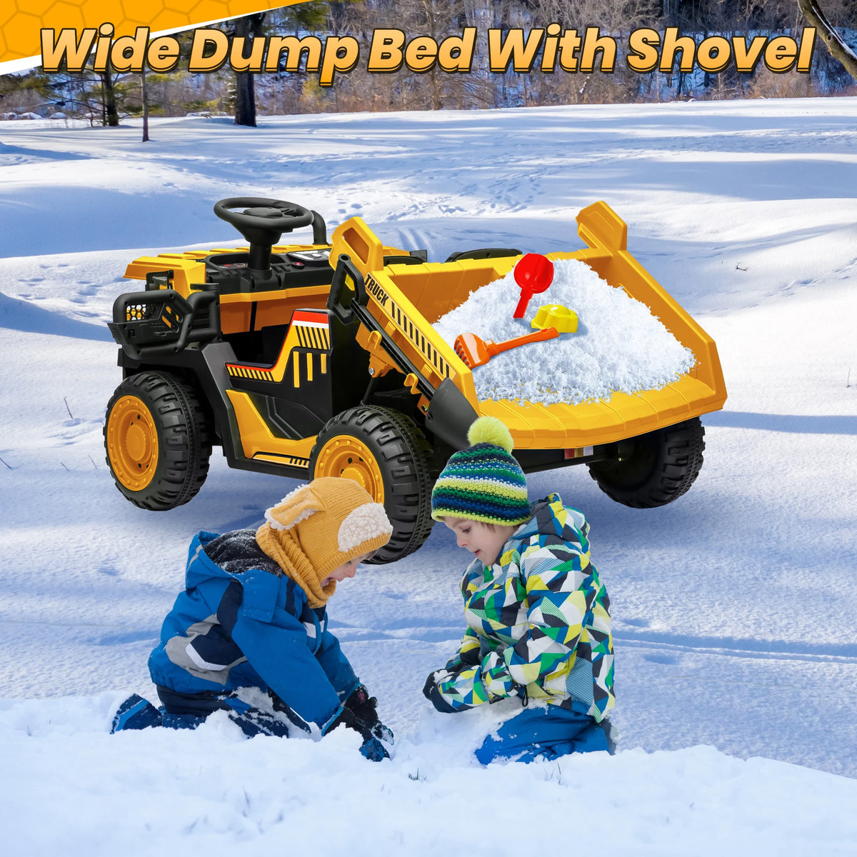 JOYRACER Electric Ride On Dump Truck With Remote Control