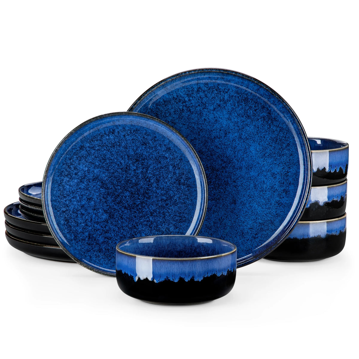 Vancasso Reactive Glaze Stoneware Ceramic Dinnerware Set Collection