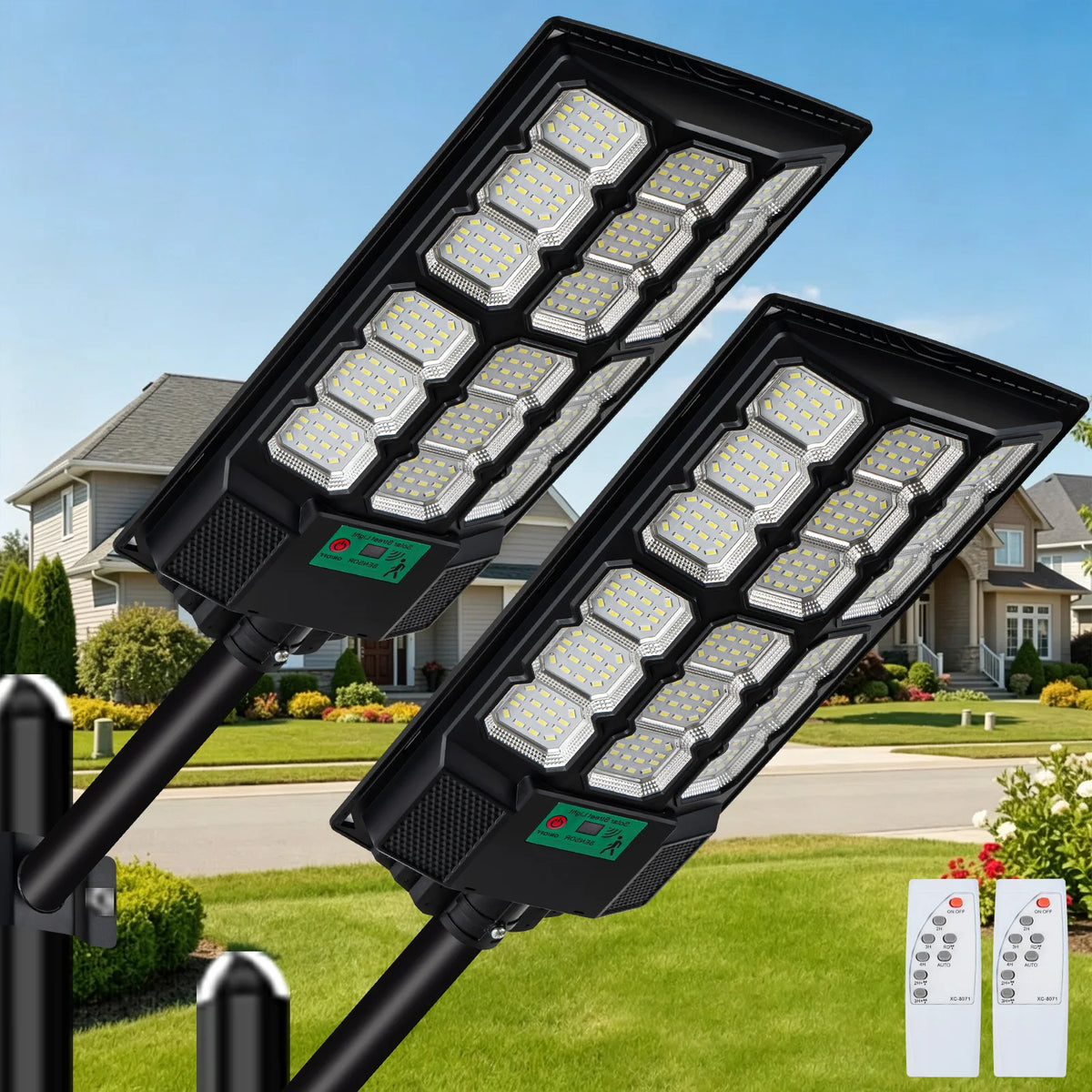 Solar Led Outdoor Motion Sensor Street Lights With Remote Control