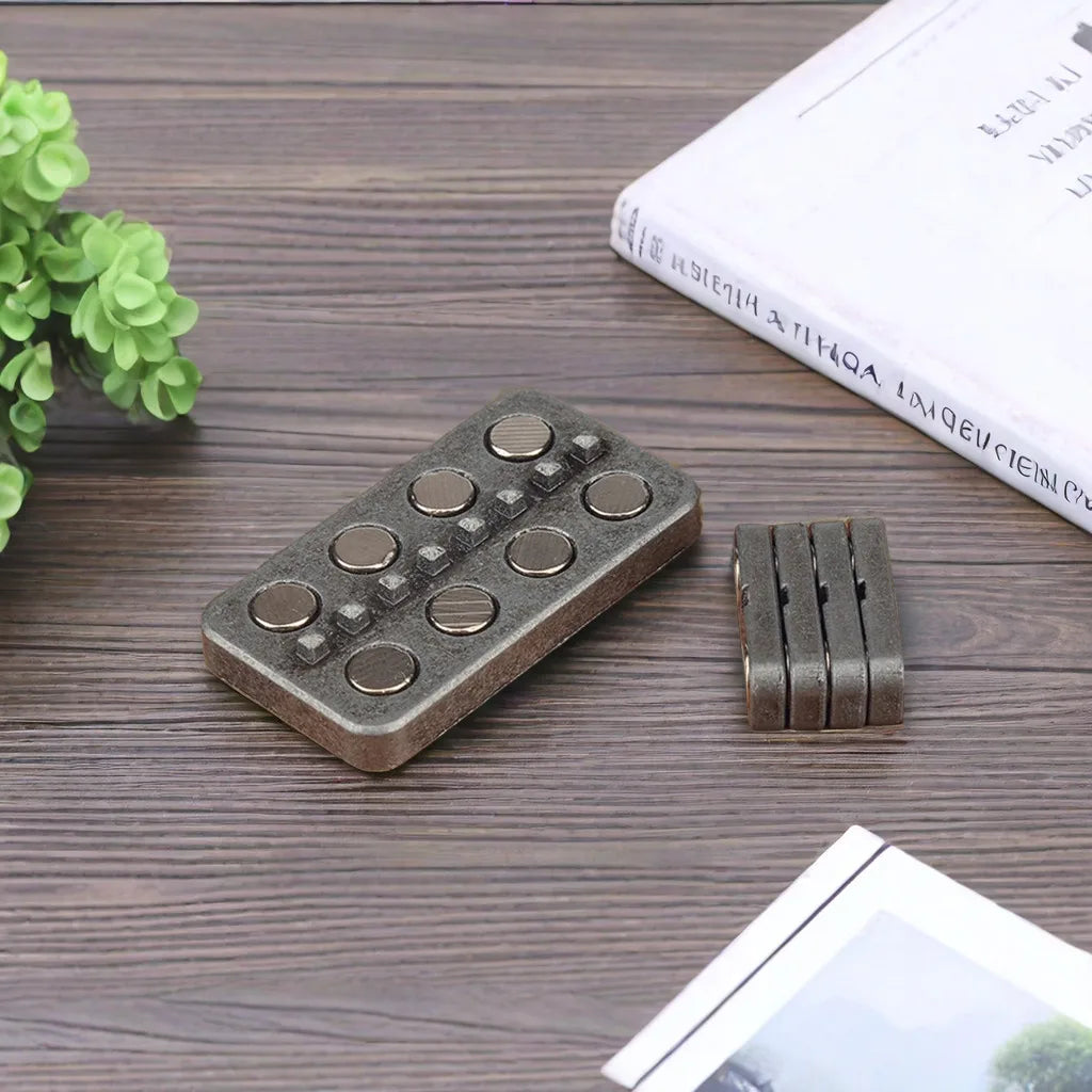 Magnetic Metal Slider Fidget Toy for Stress Relief and Focus