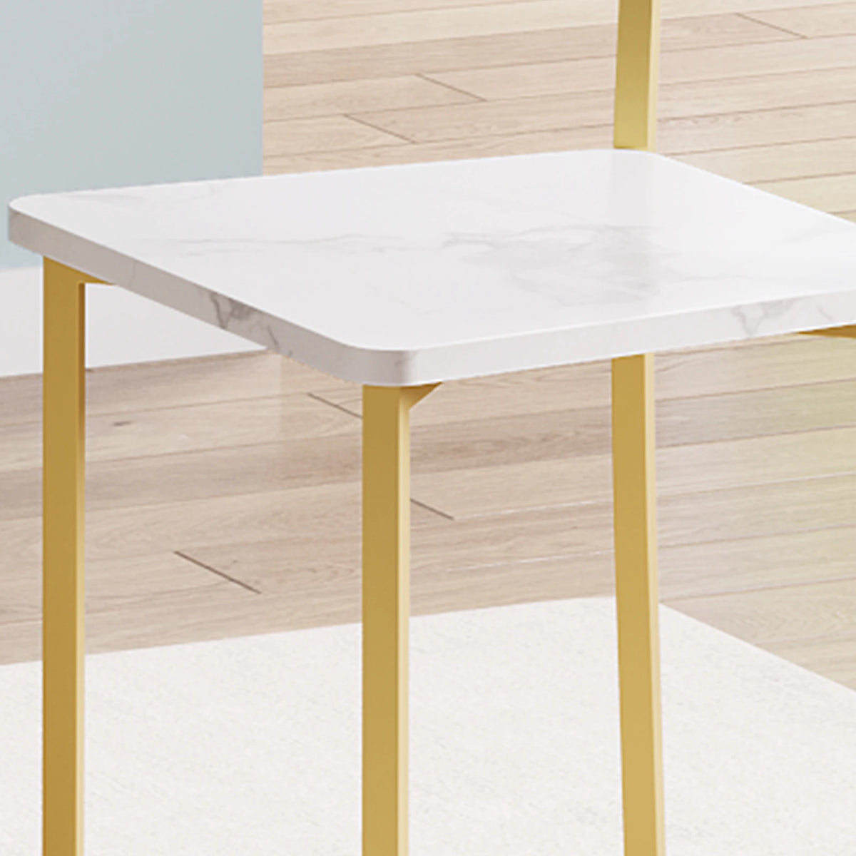 TAKYWEP Round Dining Table Set With Upholstered Chairs for Small Spaces