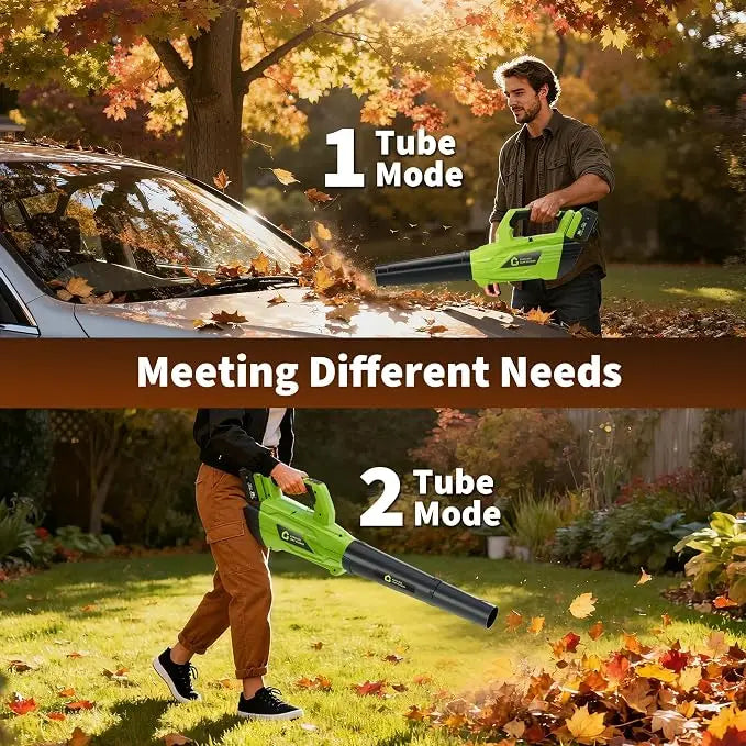 HiMISS Cordless Brushless Leaf Blower for Lawn and Garden Cleanup