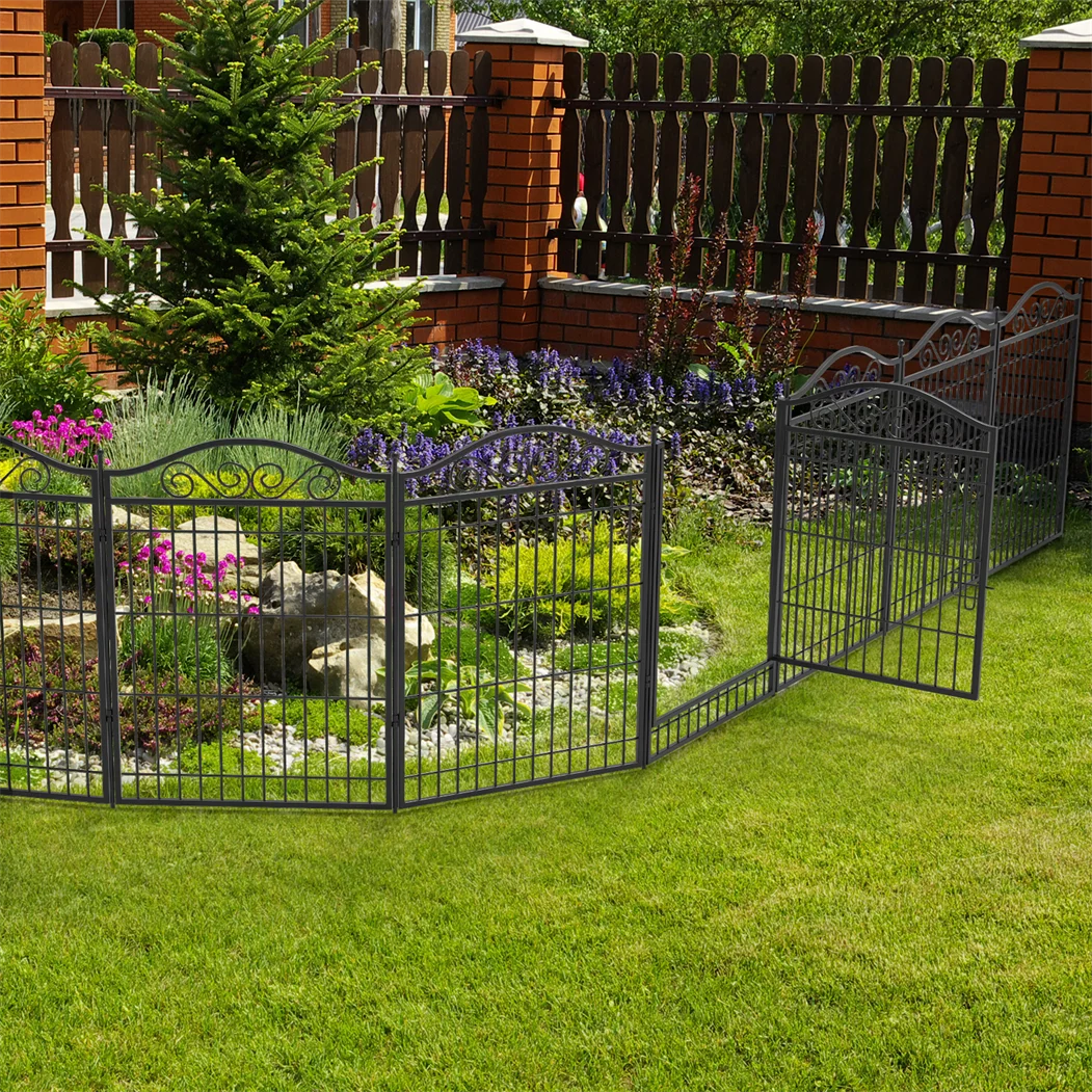 BINGOPAW Heavy Duty Metal Dog Exercise Playpen With Gate