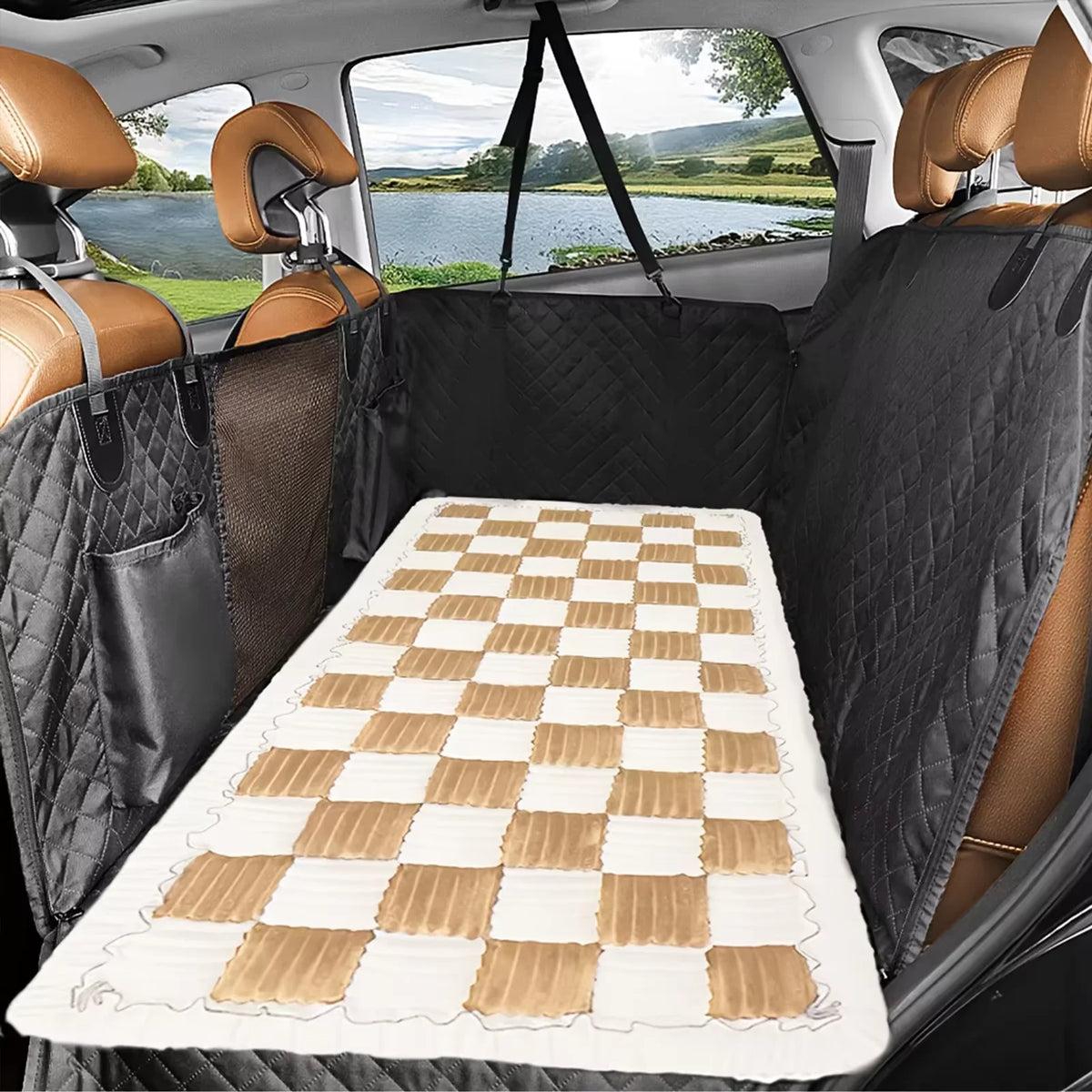 CWV Waterproof Plaid Pet Bed Mat And Furniture Protector