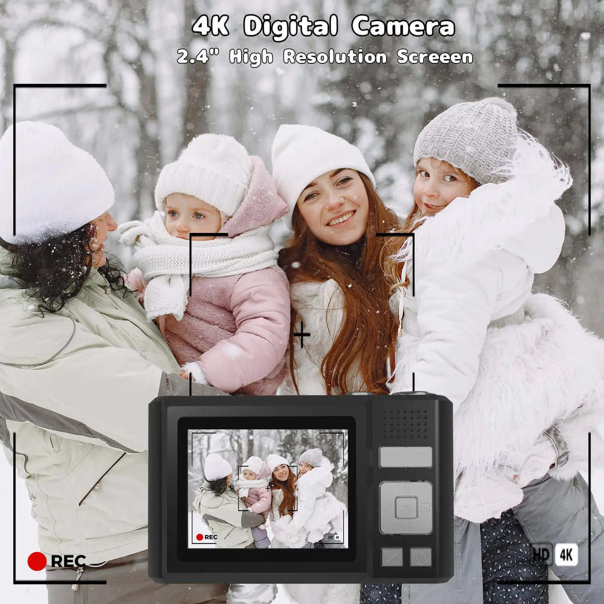 4K Digital Camera With Autofocus, 48MP Vlogging And 16X Zoom