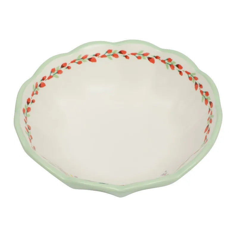 Painted Meadow Classic Ceramic Cereal Bowl For Daily Family Breakfast