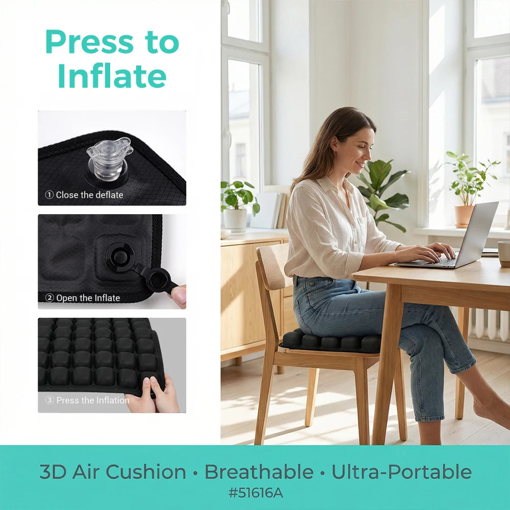 Breathable Foam Seat Cushion for Office, Home and Outdoor Use