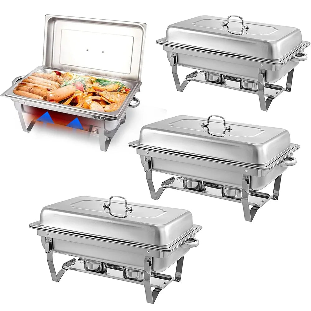 Stainless Steel Chafing Dish Buffet Server for Catering and Events